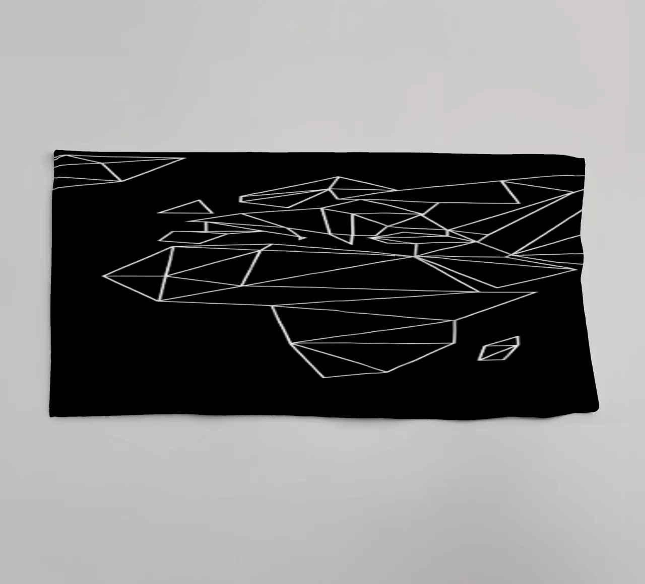 Geometrical World - black asciugamano da bagno da Studio Nahili