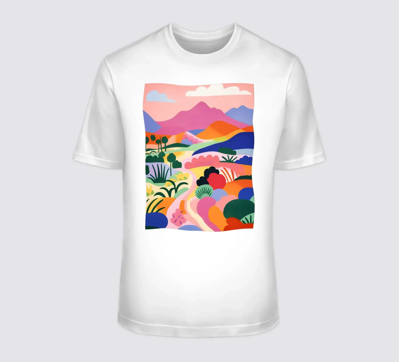 Paesaggio artistico colorato t-shirt da Whole©
