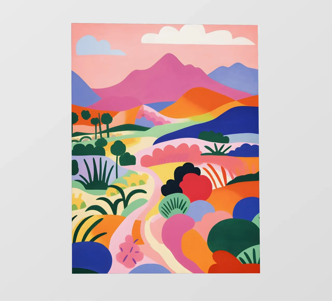 Paesaggio artistico colorato telo in pvc da Whole©