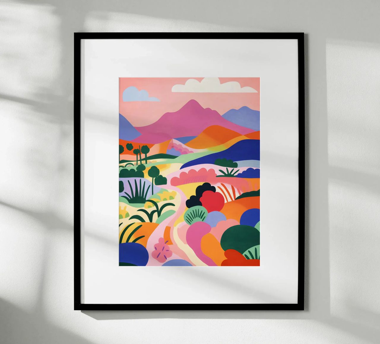 Farbenfrohe Landschaftskunst Poster von Whole©