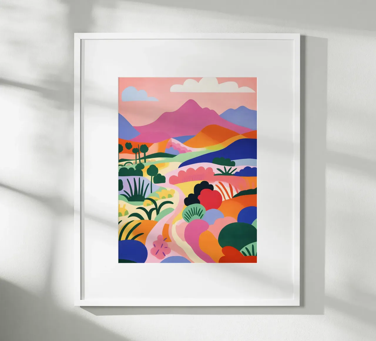 Paesaggio artistico colorato poster da Whole©