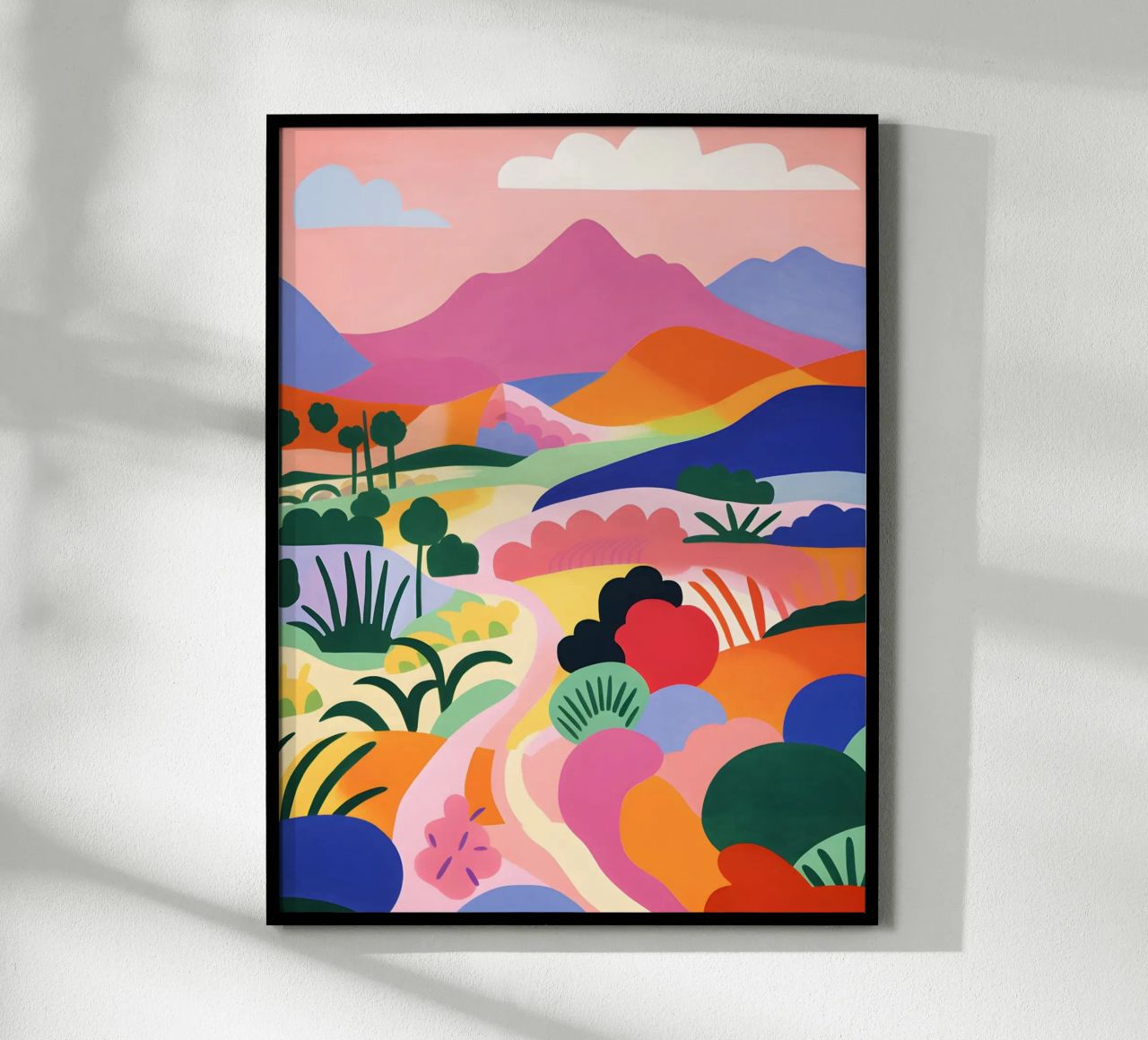 Farbenfrohe Landschaftskunst Poster von Whole©