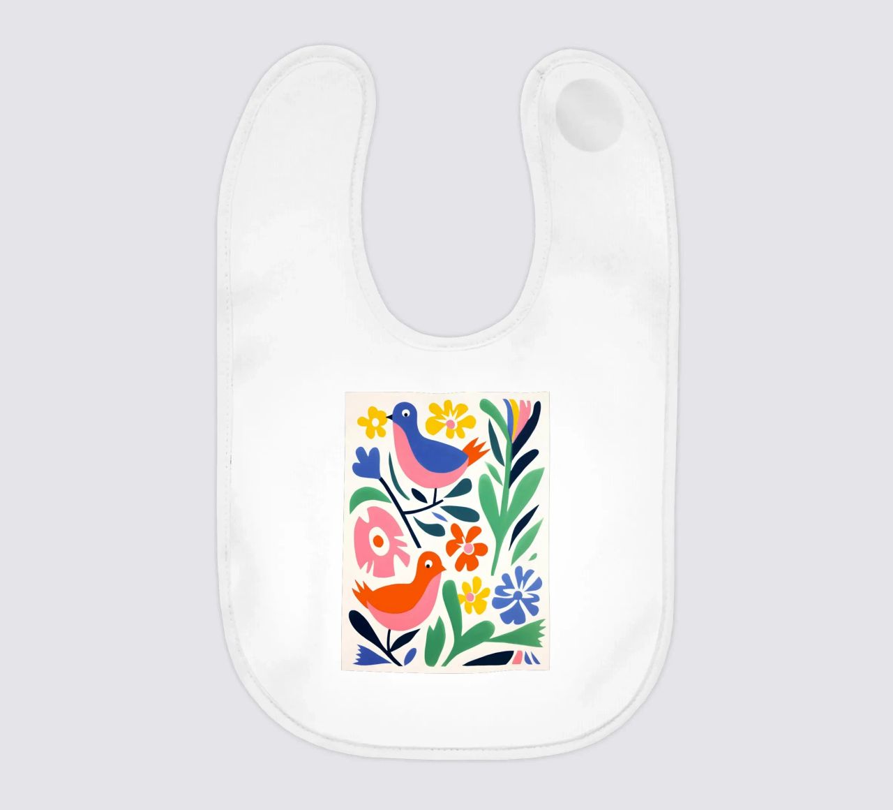 Design di uccelli e fiori bavaglino da Whole©