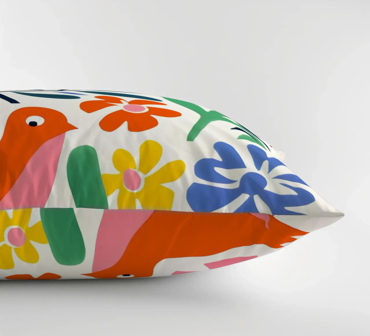 Design di uccelli e fiori cuscino da Whole©