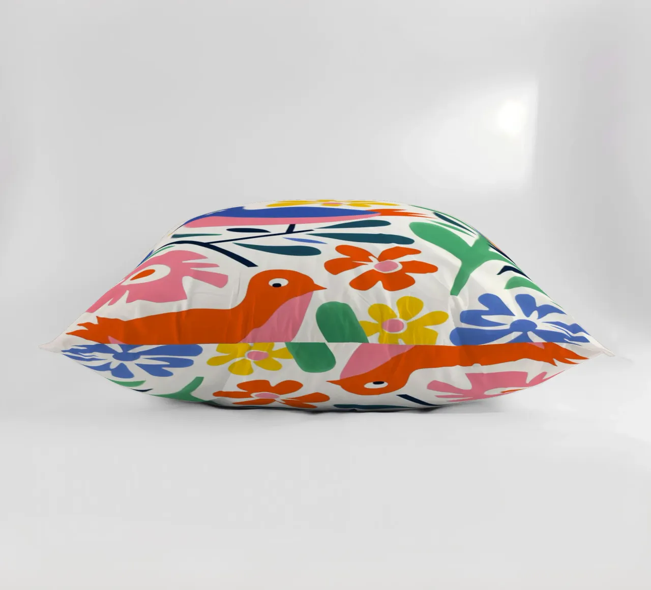 Vögel & Blumen Design Kissen von Whole©
