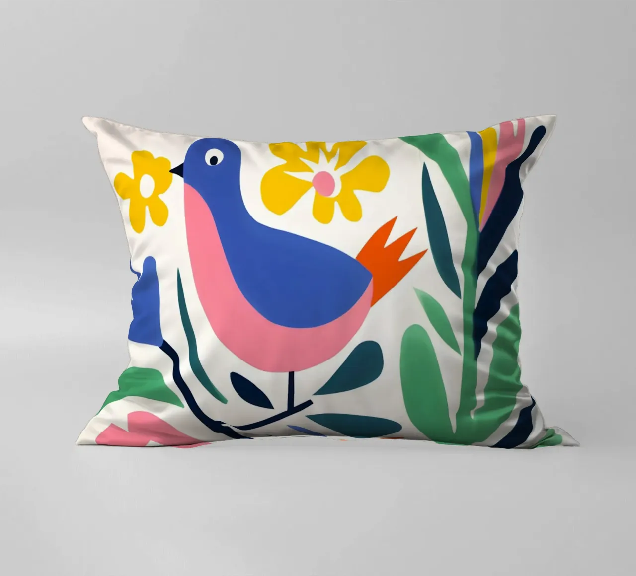 Design di uccelli e fiori cuscino da Whole©