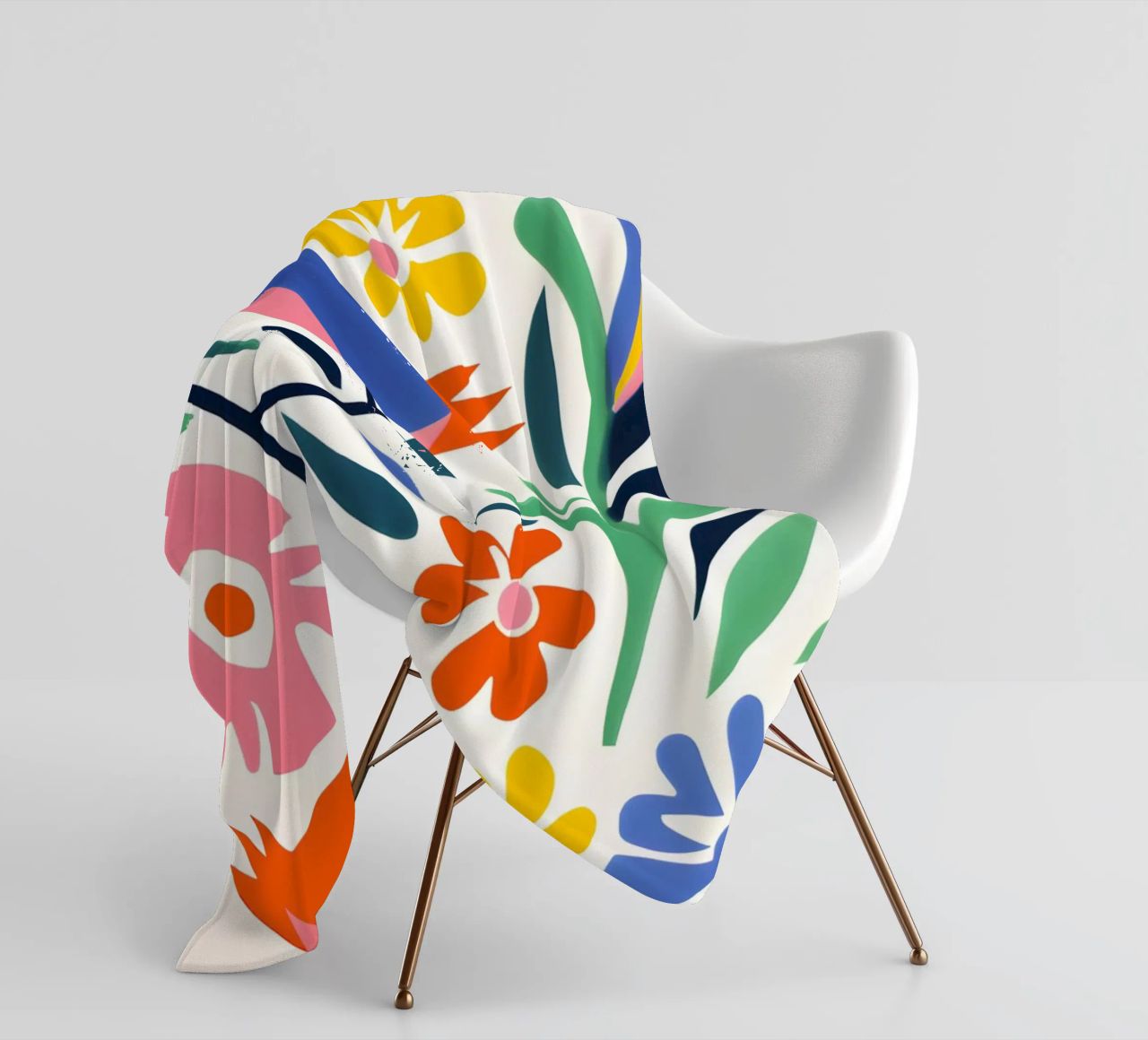 Design di uccelli e fiori coperta in pile da Whole©