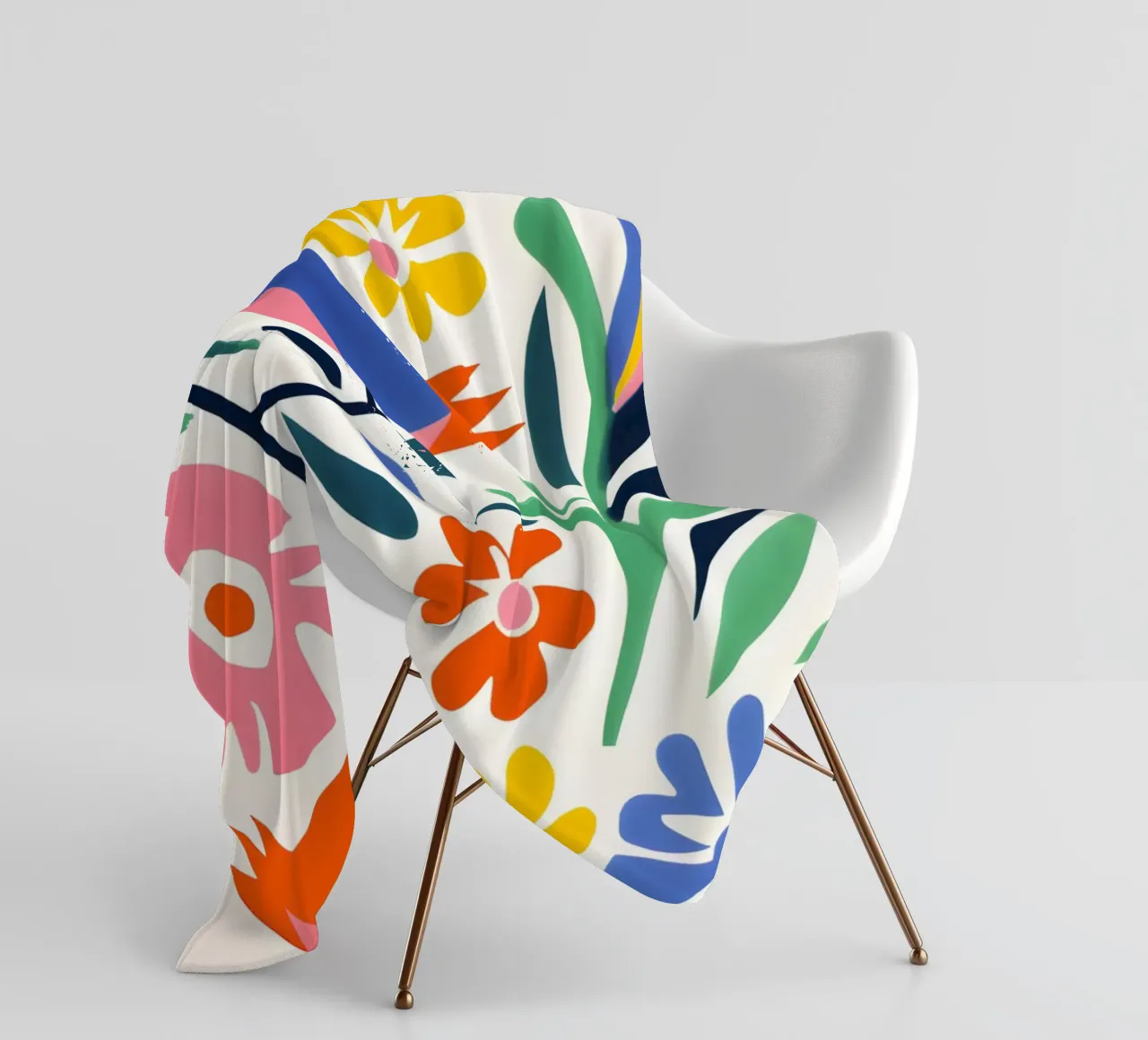 Design di uccelli e fiori coperta in pile da Whole©