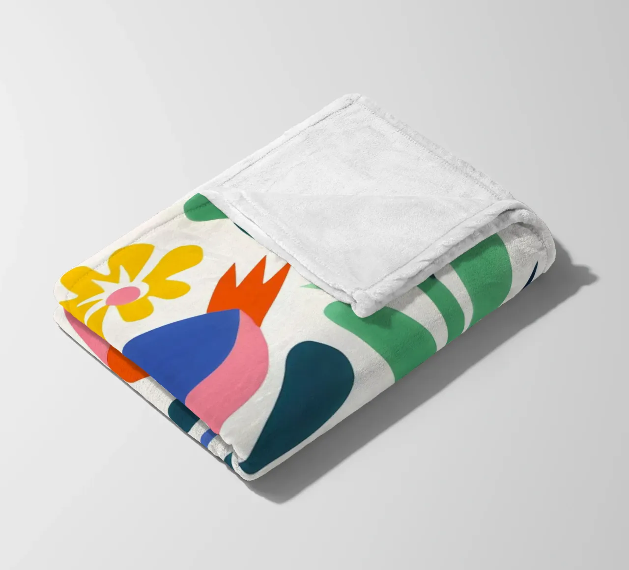 Design di uccelli e fiori coperta in pile da Whole©