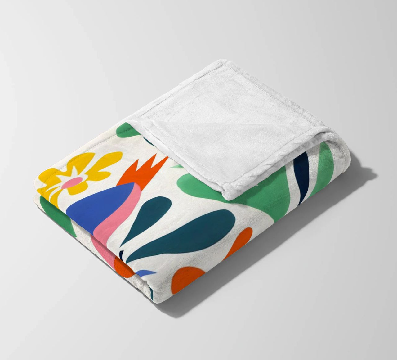 Design di uccelli e fiori coperta in pile da Whole©