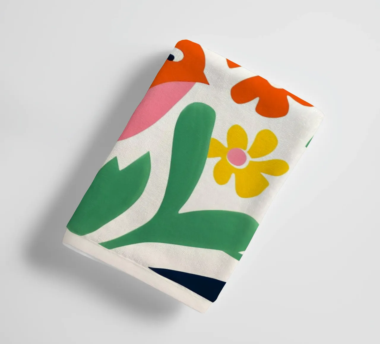 Diseño de pájaros y flores toalla de baño de Whole©