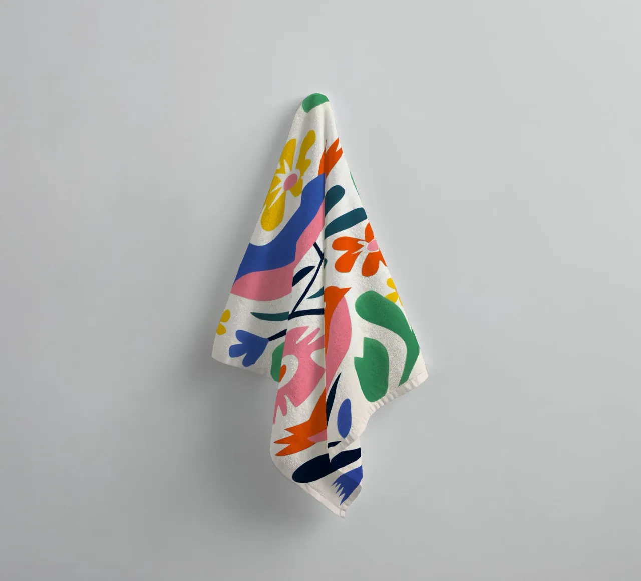 Design di uccelli e fiori asciugamano da bagno da Whole©