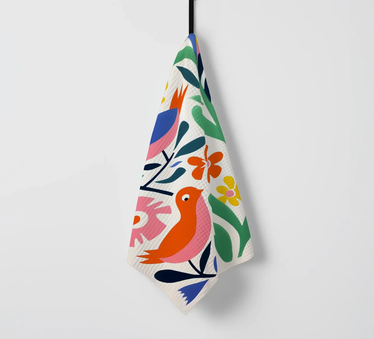 Design di uccelli e fiori canovaccio da cucina da Whole©