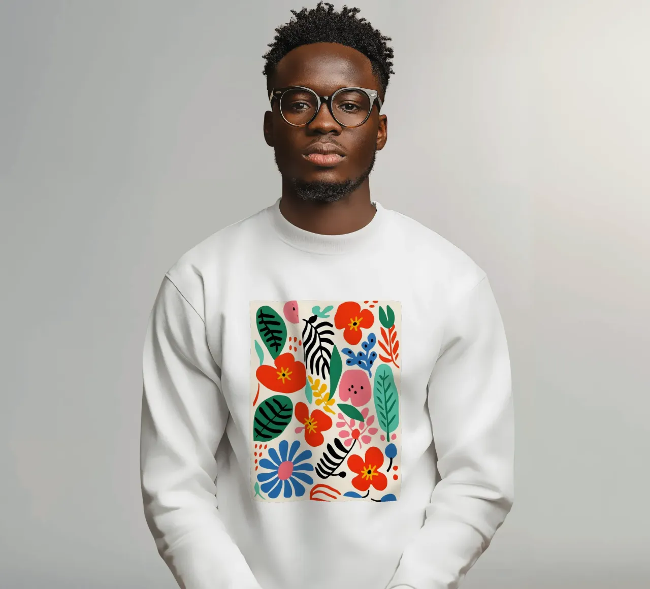 Colourful variety of flowers sweatshirt by Whole©