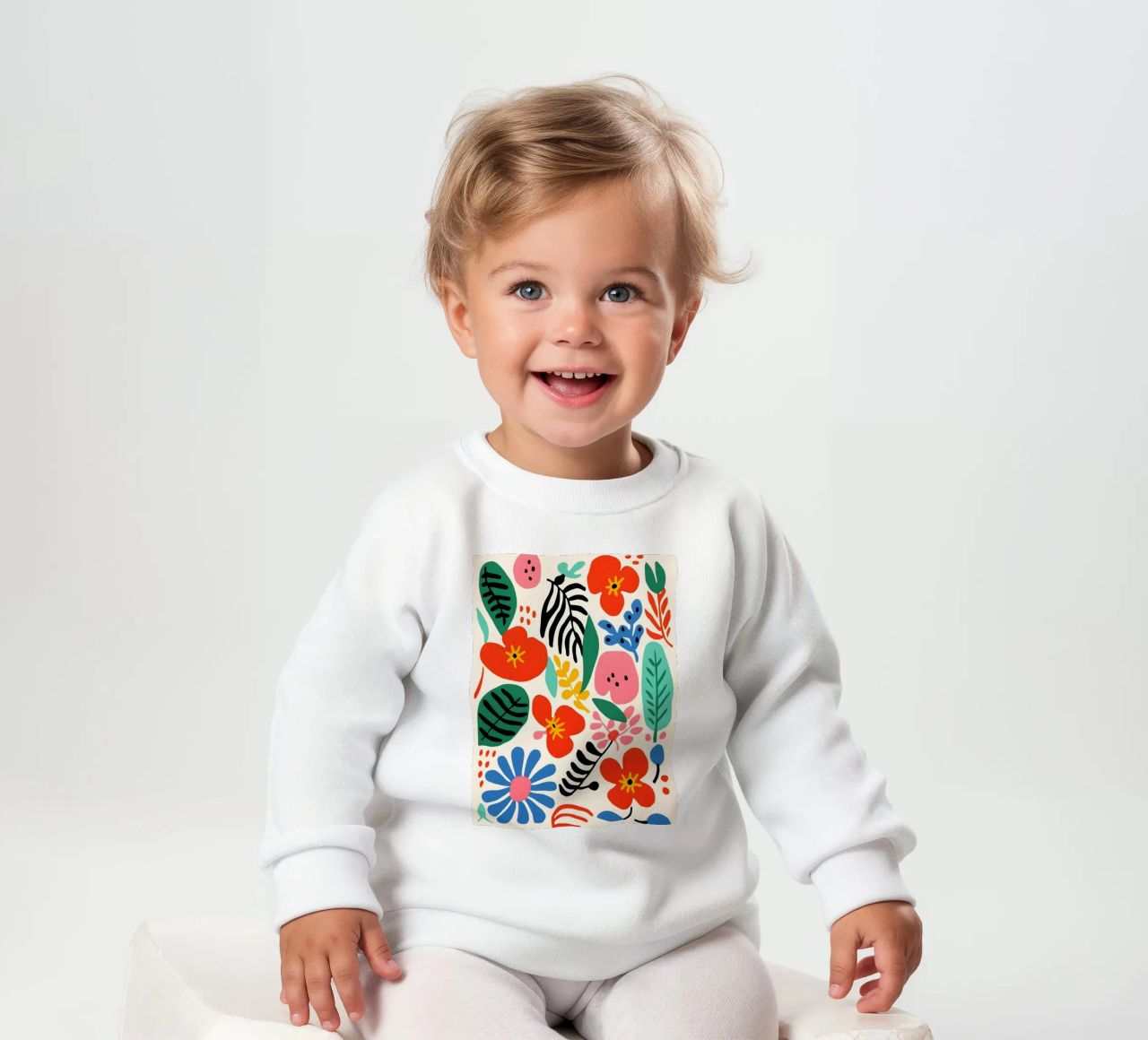 Une diversité de fleurs colorées sweat pour bébé de Whole©