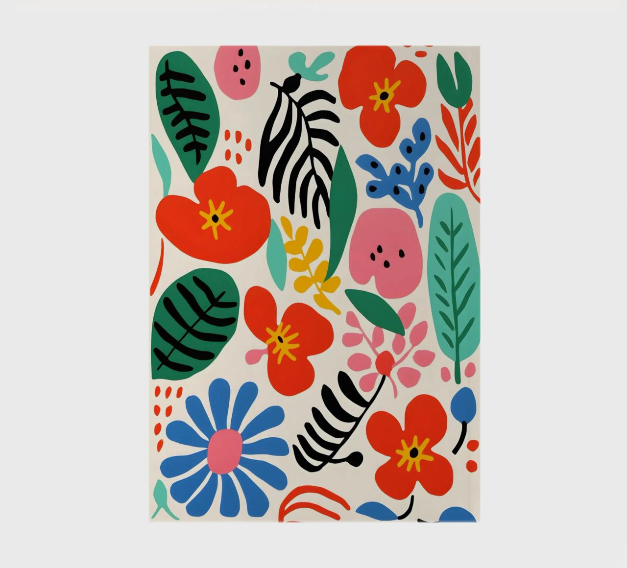 Une diversité de fleurs colorées carnet de notes de Whole©