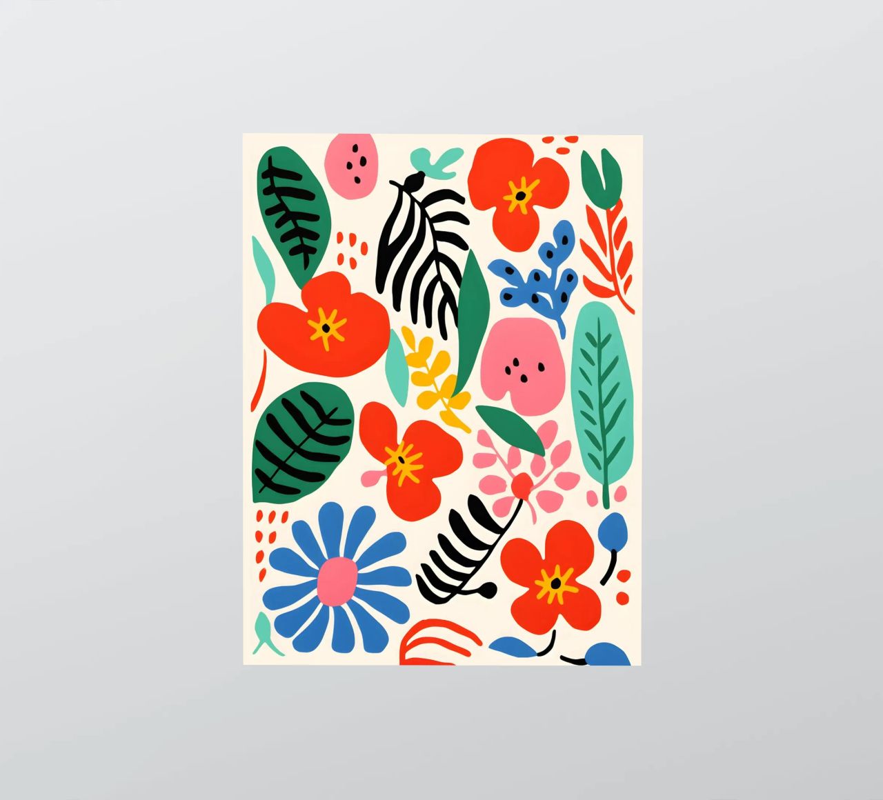 Une diversité de fleurs colorées autocollant de Whole©