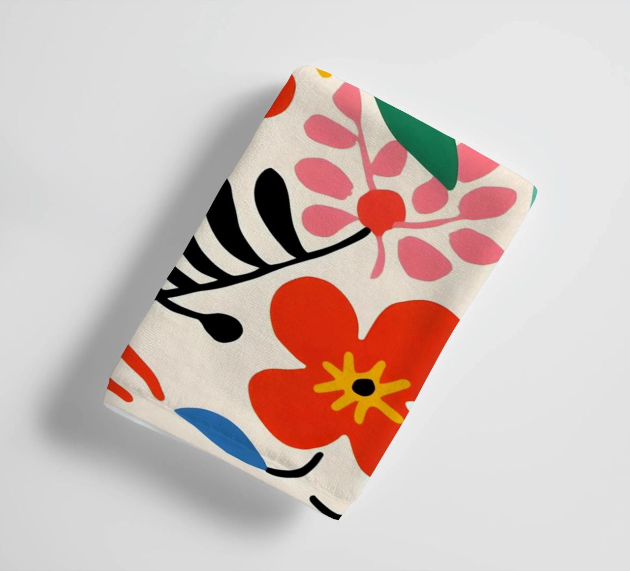 Une diversité de fleurs colorées serviette de bain de Whole©