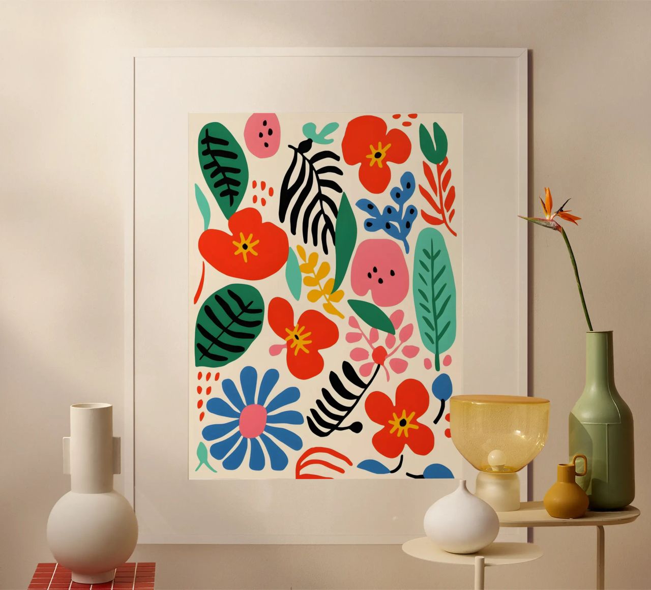 Bunte Blumenvielfalt Poster von Whole©
