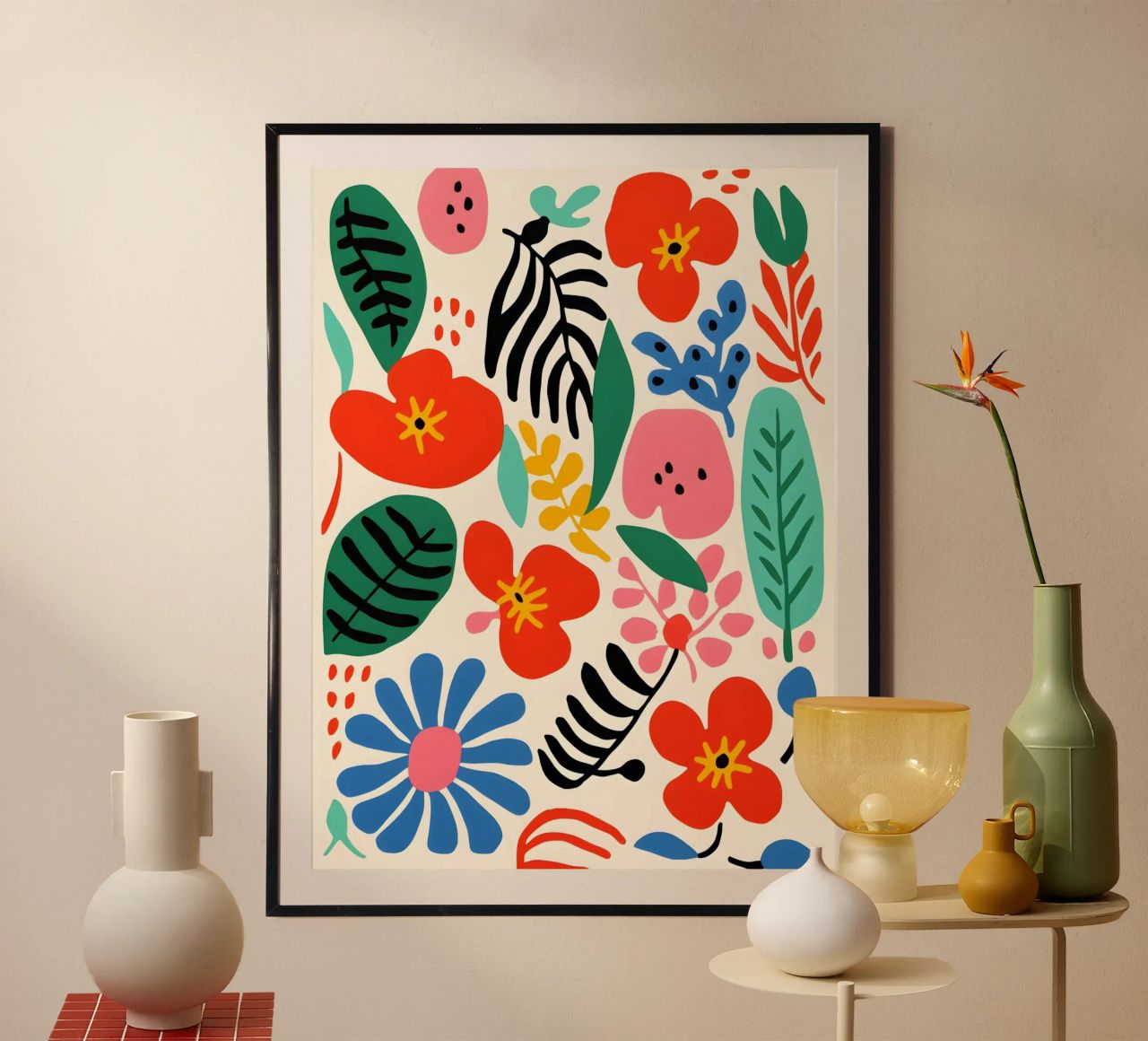 Bunte Blumenvielfalt Poster von Whole©