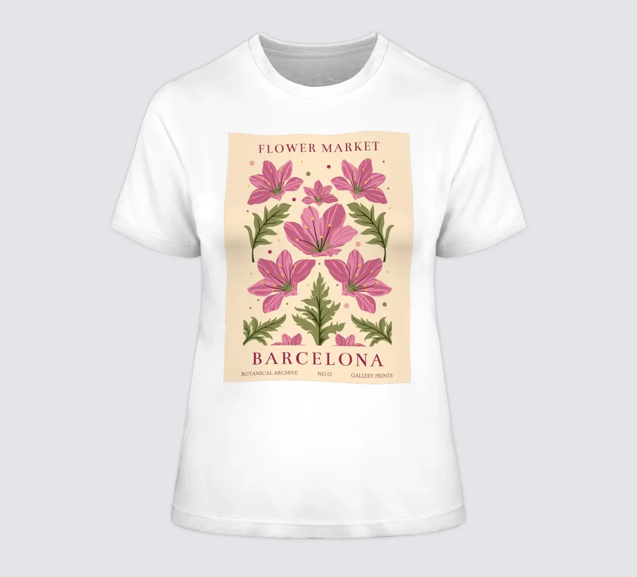Splendore di fiori Barcellona t-shirt da donna da Whole©