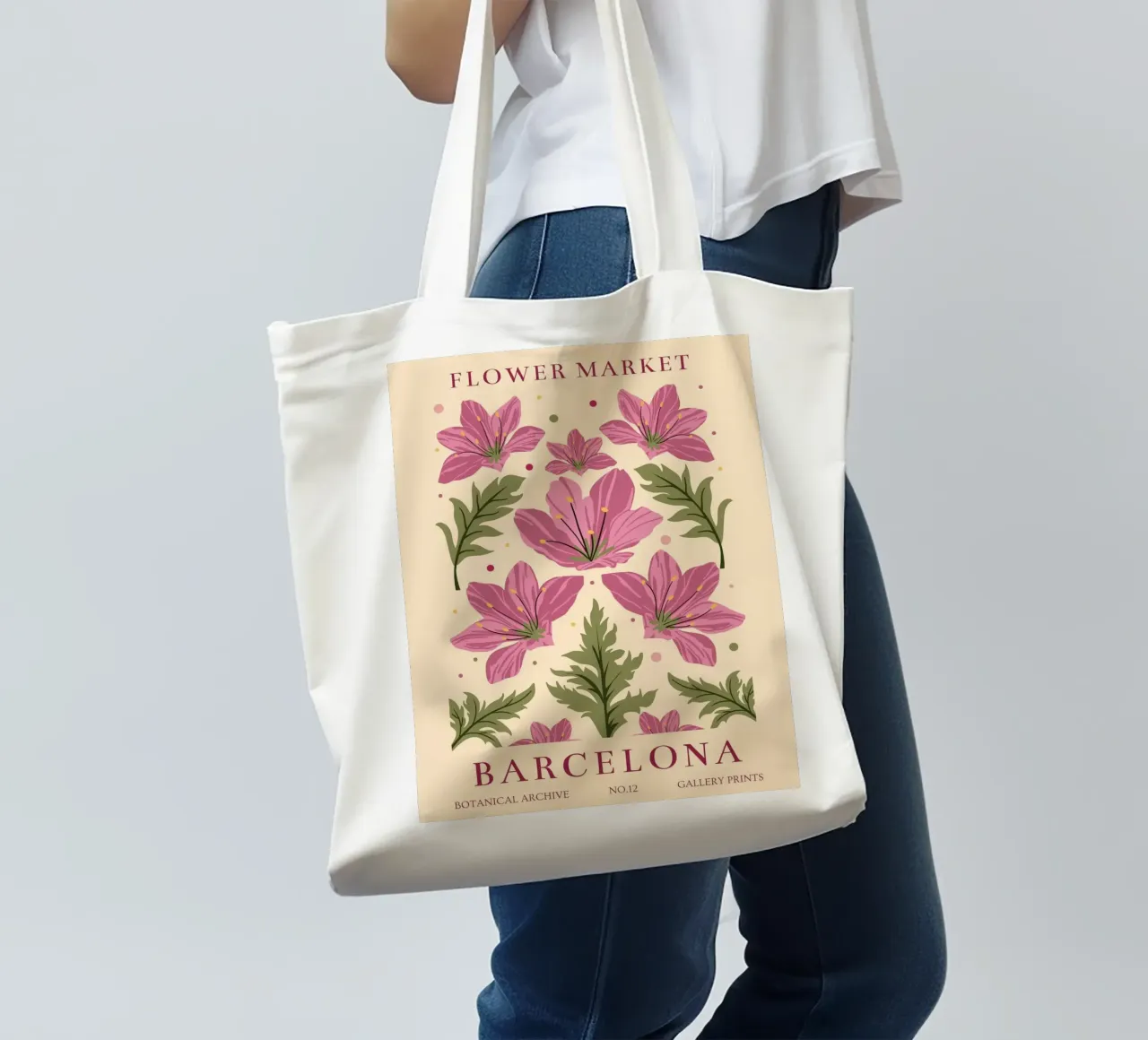 Splendore di fiori Barcellona borsa in juta da Whole©