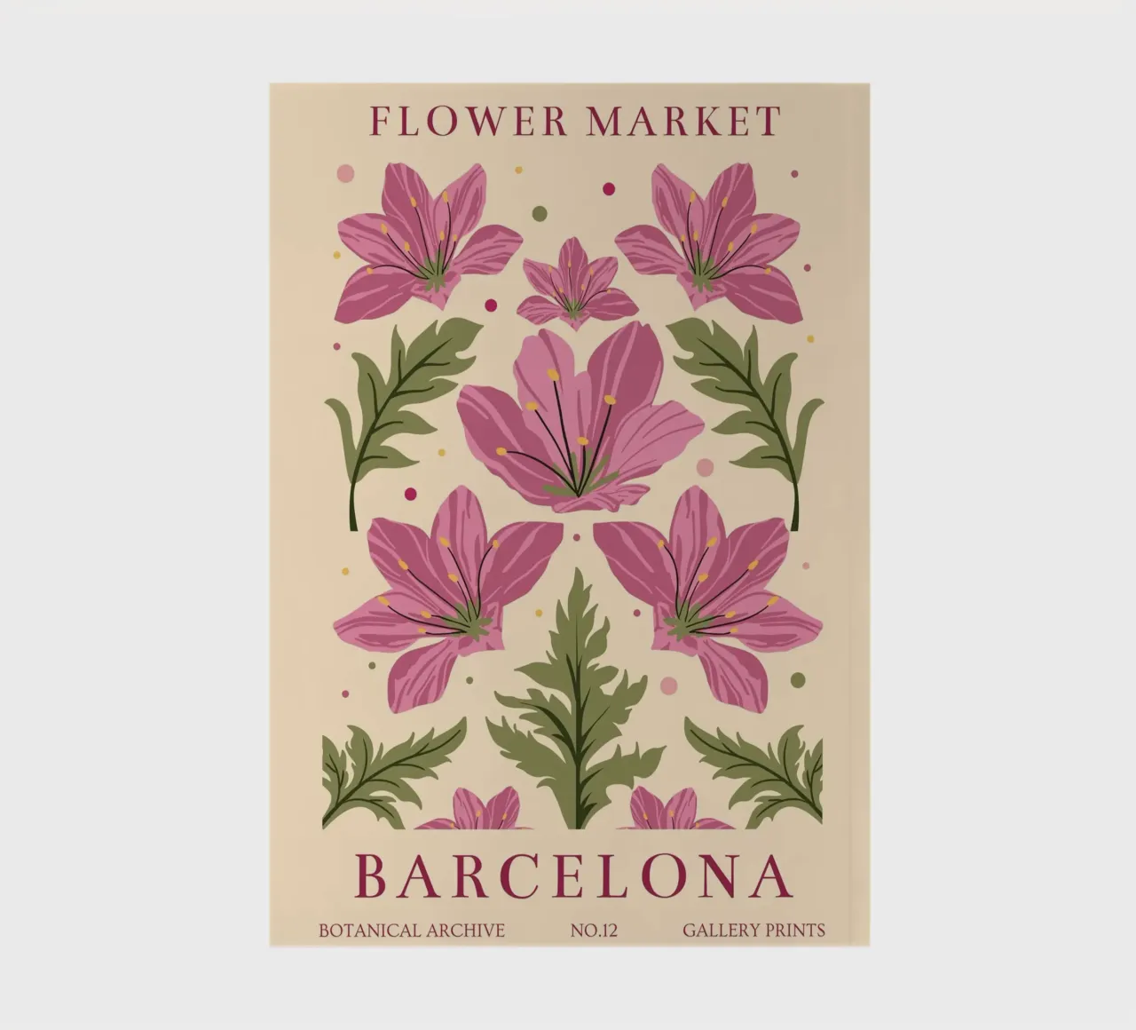 Barcelone en fleurs carnet de notes de Whole©