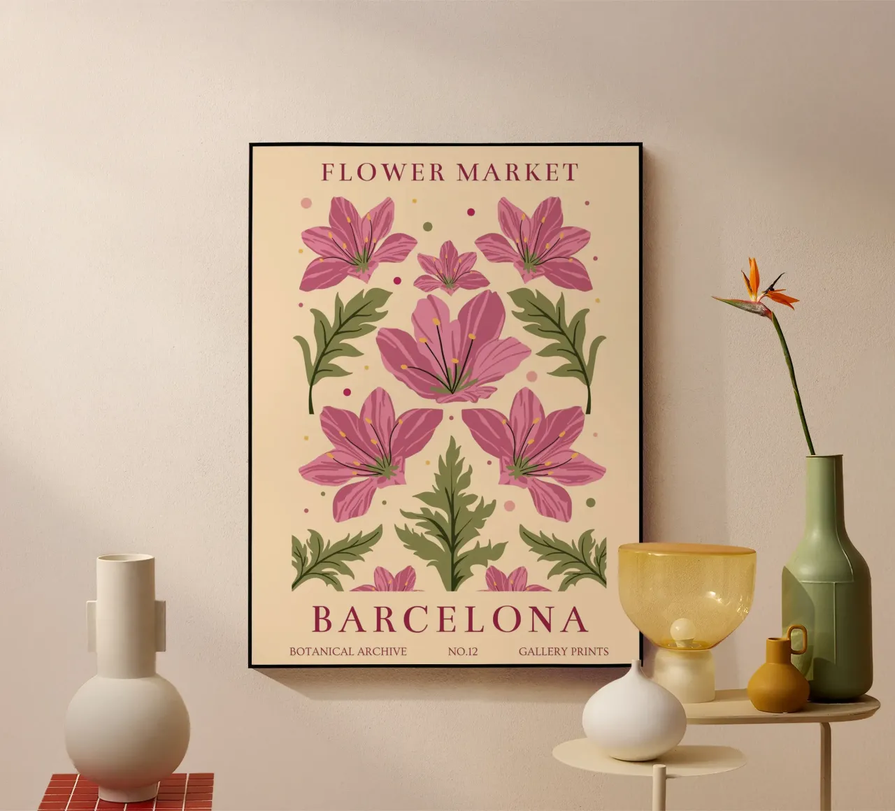 Splendore di fiori Barcellona plexiglass da Whole©