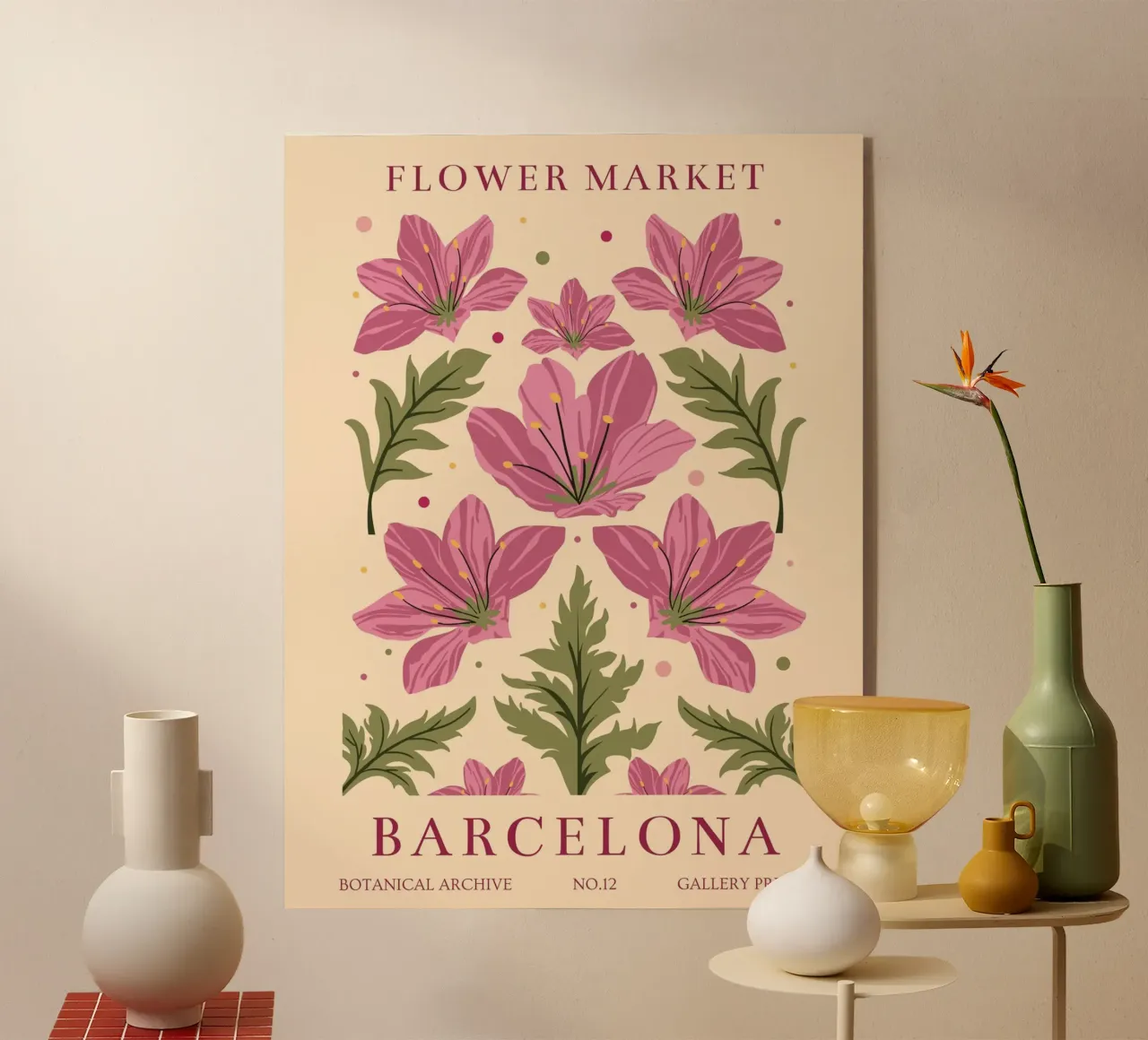 Splendore di fiori Barcellona plexiglass da Whole©