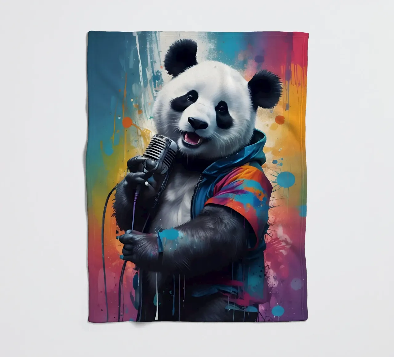 Panda vocal coperta in pile da MakArena
