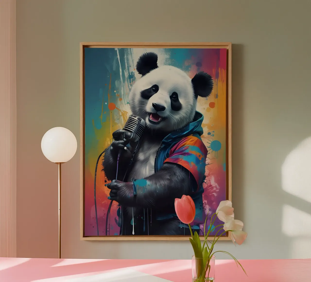 Panda vocaal canvas met Baklijst van MakArena