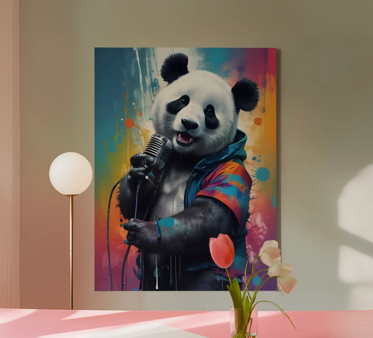 Panda vocaal canvas met Baklijst van MakArena