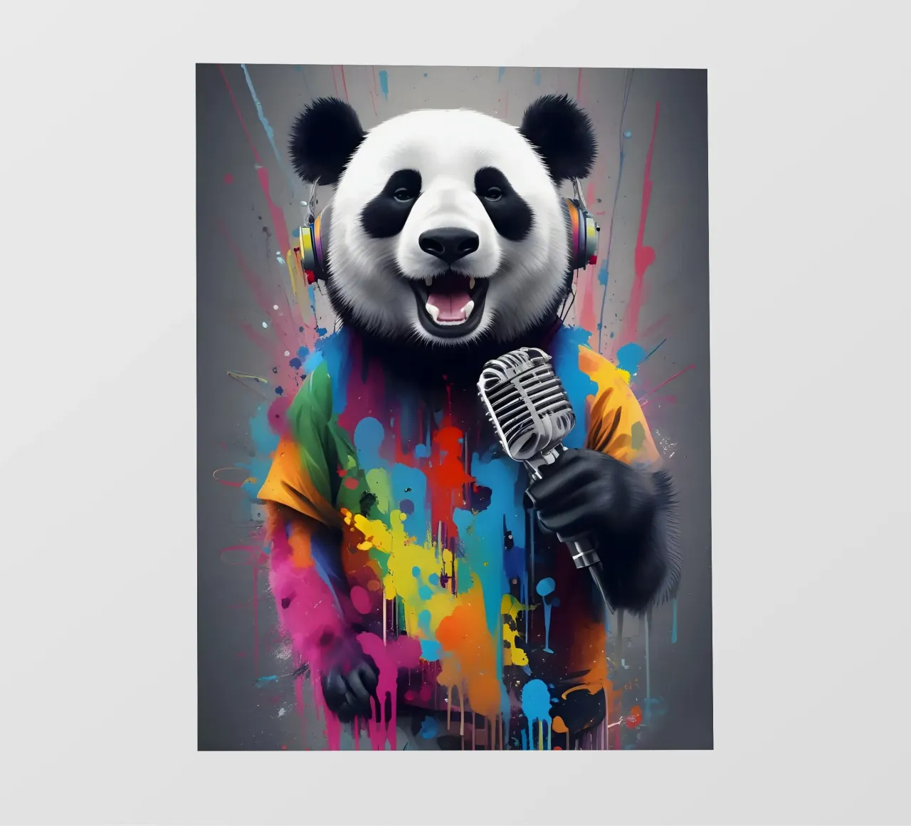 Happy panda vocal pellicola backlit da MakArena