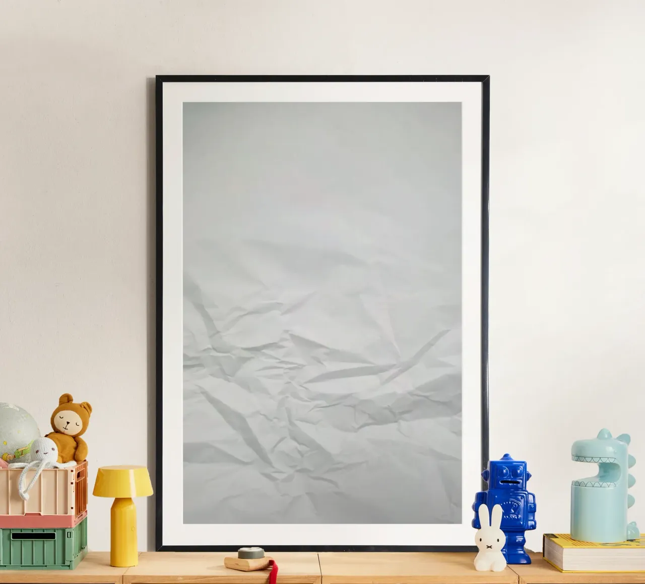 Paper Landscape poster con telaio in legno da Studio Nahili