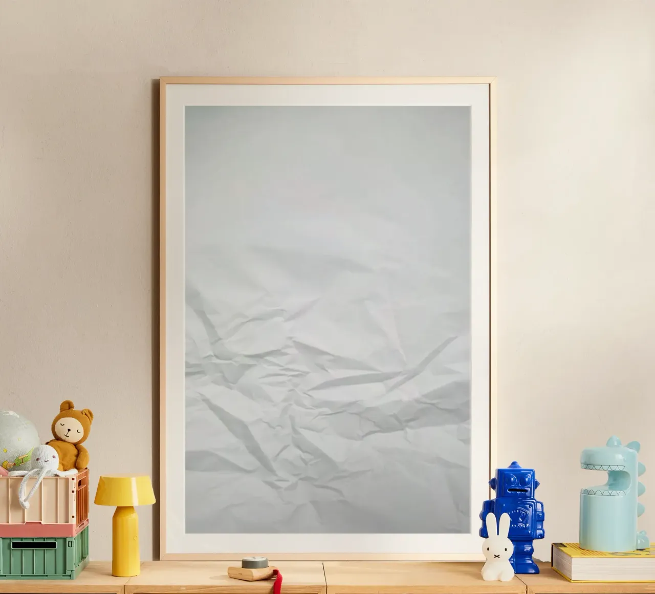 Paper Landscape poster con telaio in legno da Studio Nahili