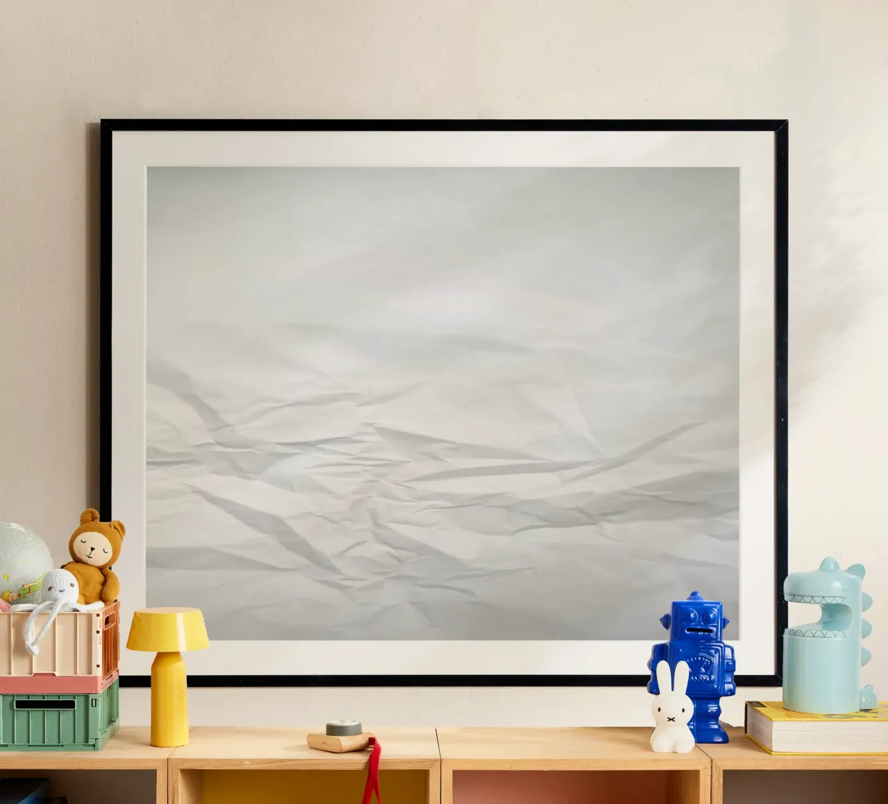 Paper Landscape poster con telaio in legno da Studio Nahili