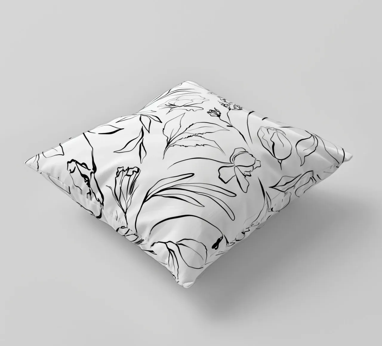 Simple Floral Pattern No 1 cuscino da treechild