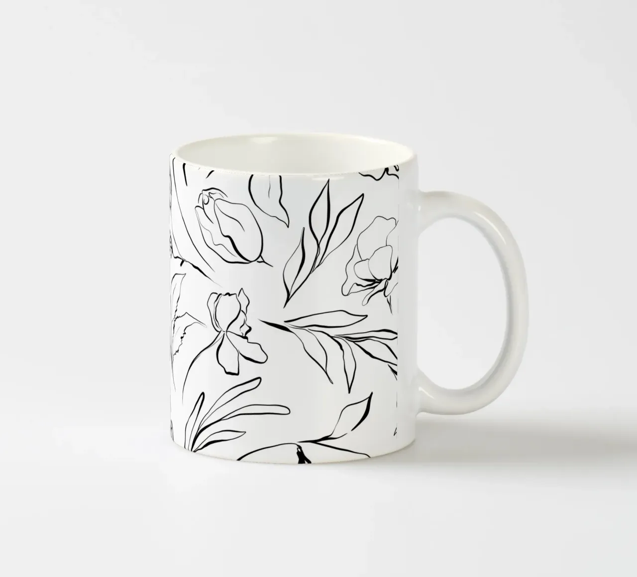 Simple Floral Pattern No 1 tazza in ceramica da treechild