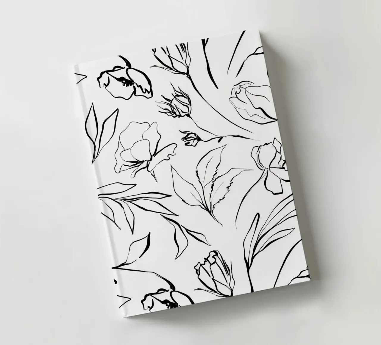 Simple Floral Pattern No 1 notebook by treechild