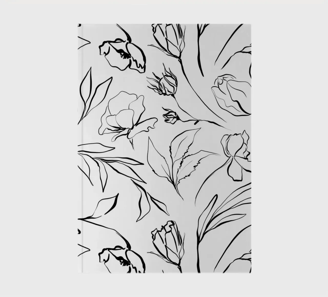 Simple Floral Pattern No 1 notebook by treechild