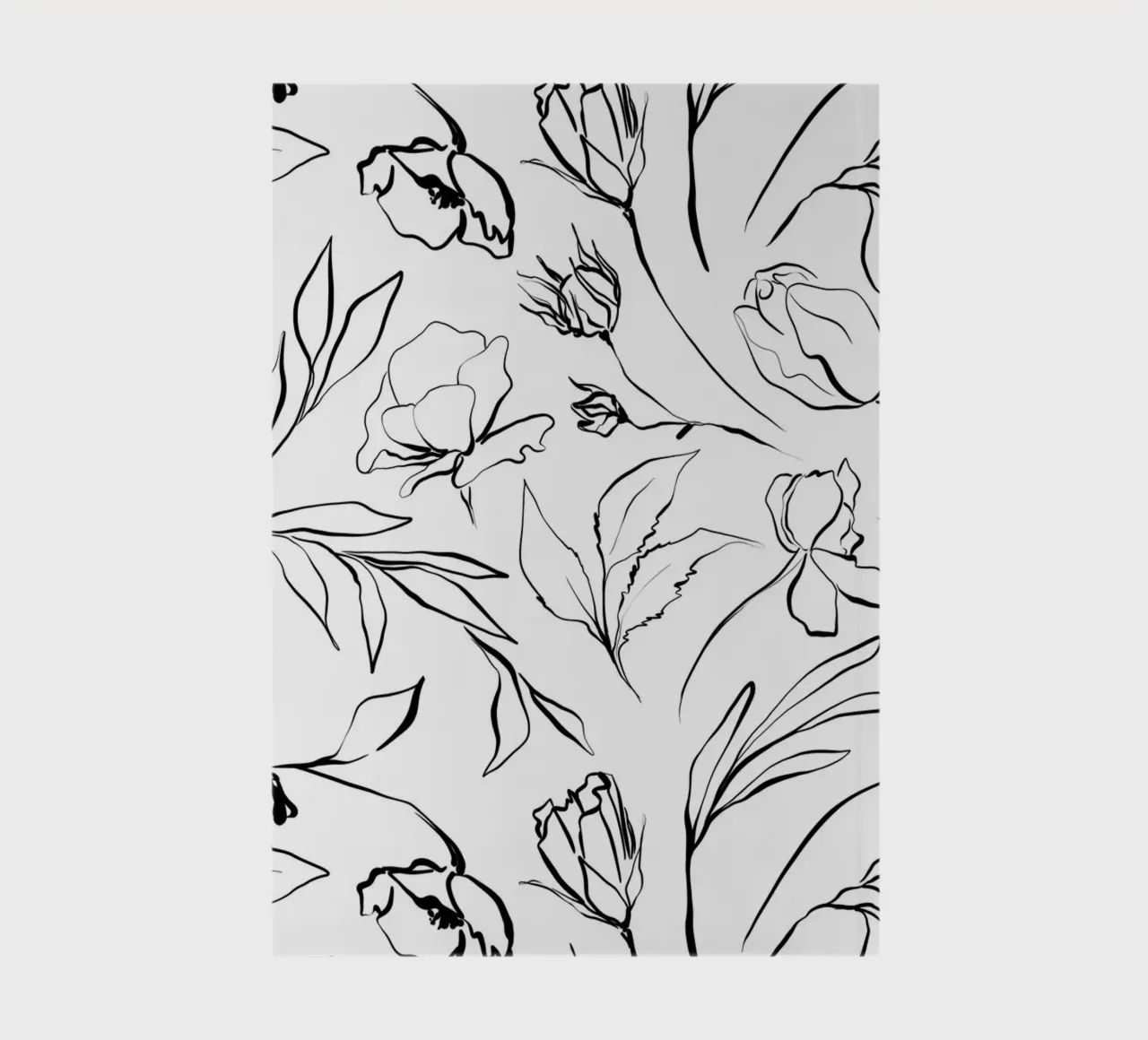 Simple Floral Pattern No 1 notebook by treechild
