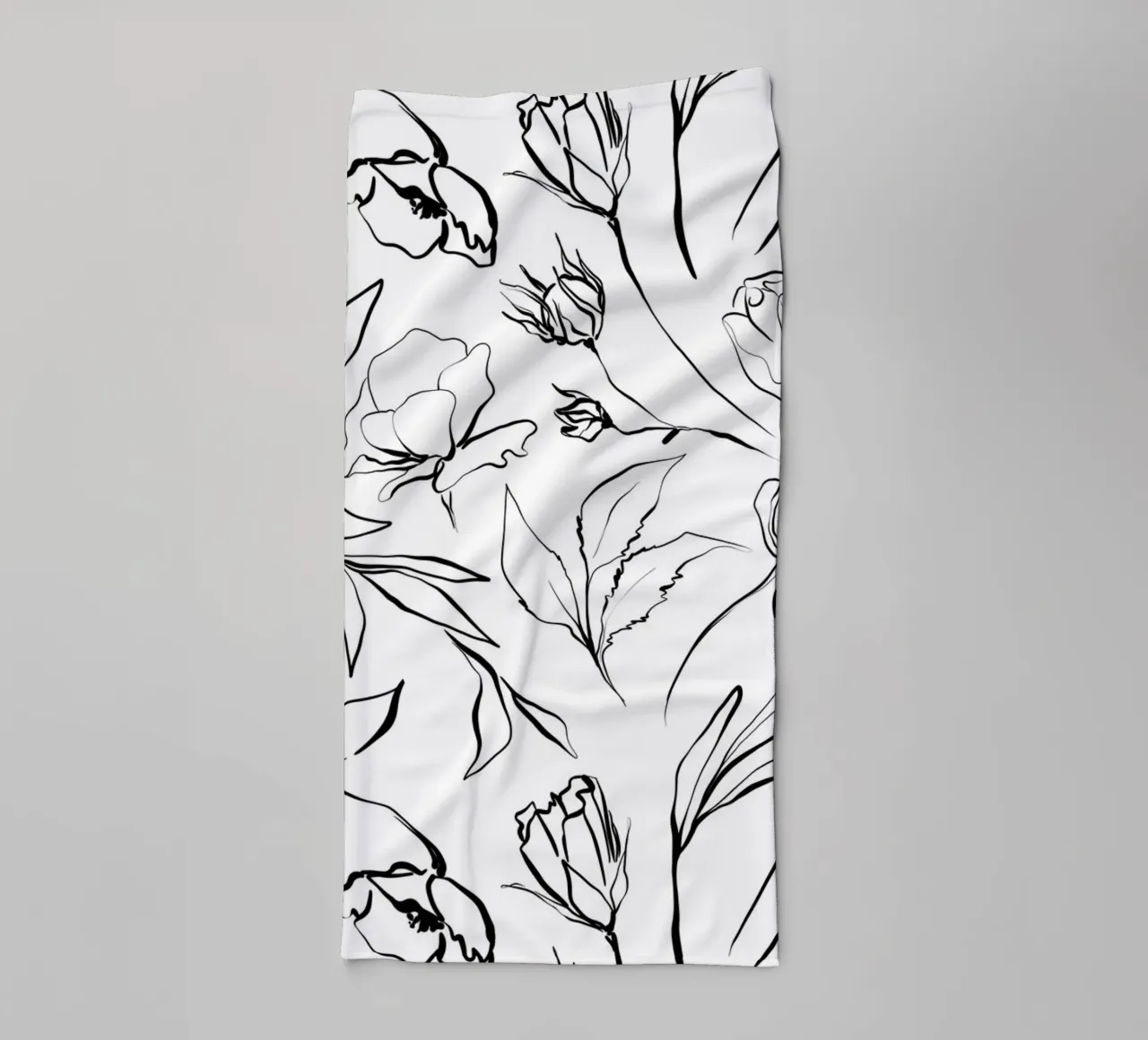Simple Floral Pattern No 1 asciugamano da bagno da treechild