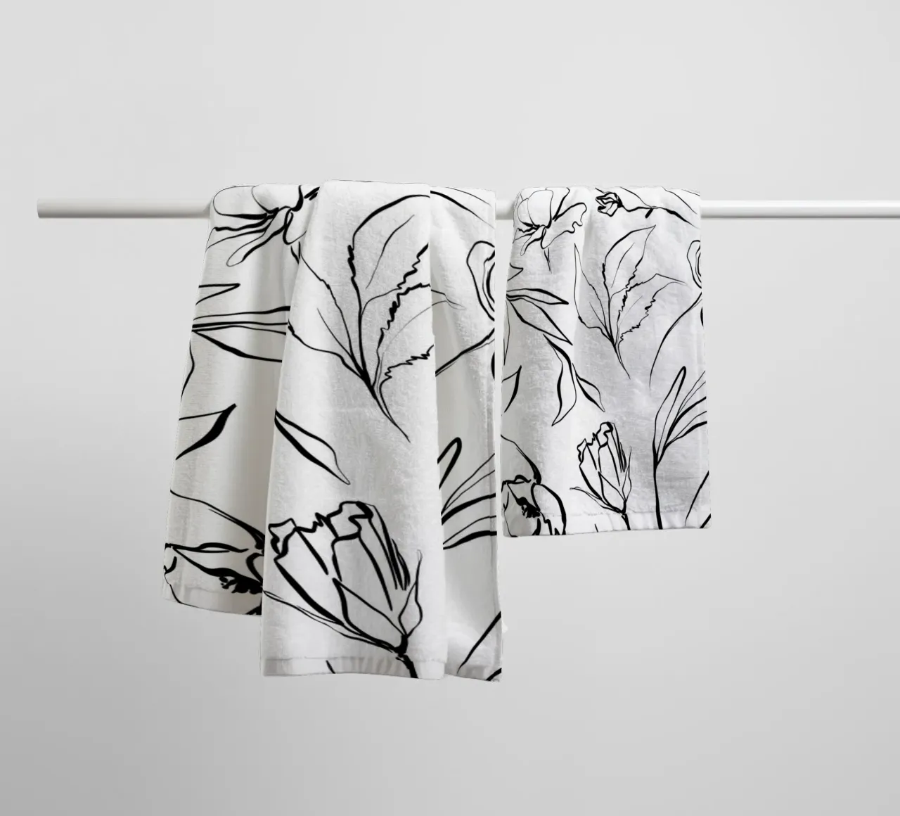 Simple Floral Pattern No 1 asciugamano da bagno da treechild