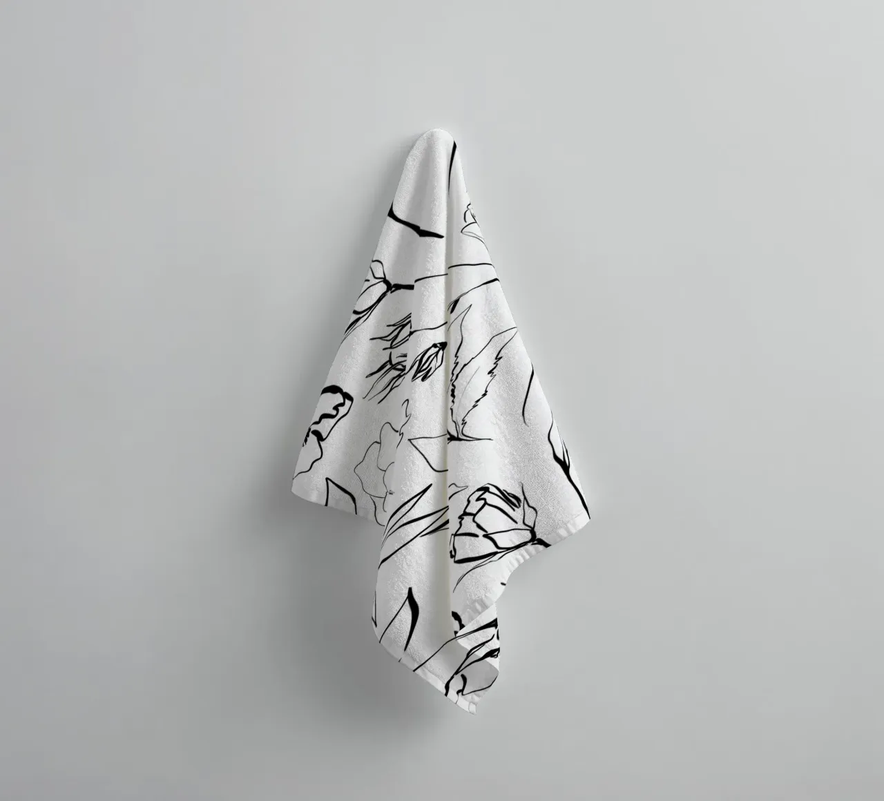 Simple Floral Pattern No 1 asciugamano da bagno da treechild