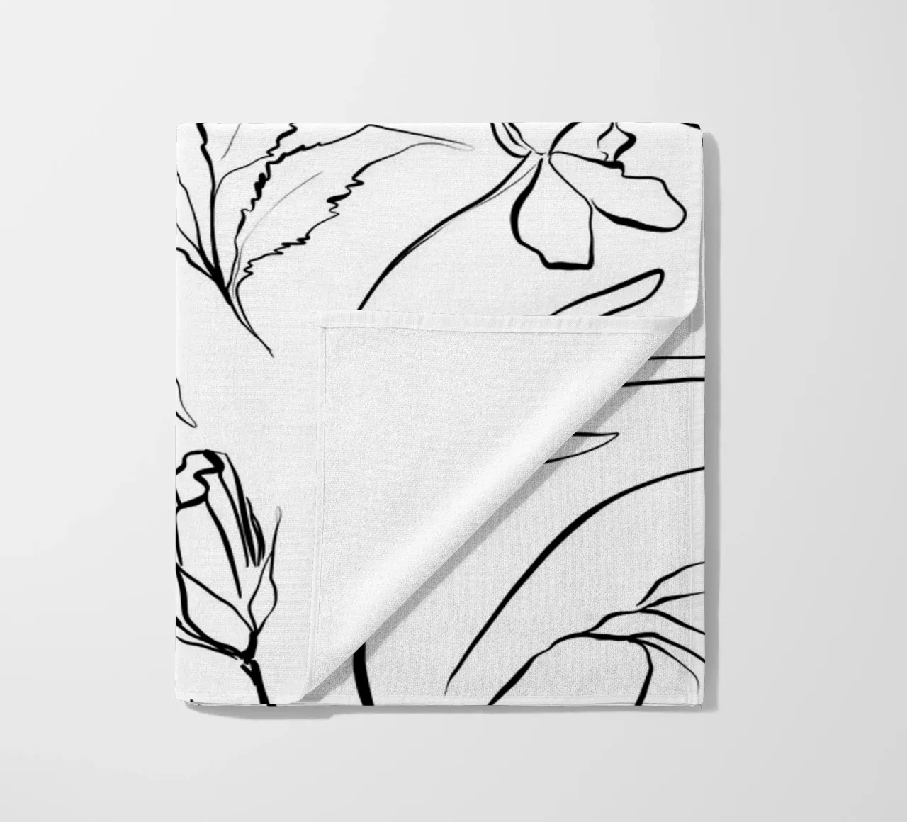 Simple Floral Pattern No 1 telo mare da treechild