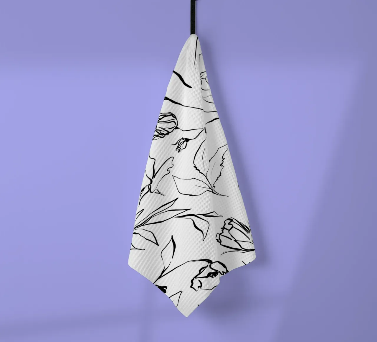 Simple Floral Pattern No 1 canovaccio da cucina da treechild