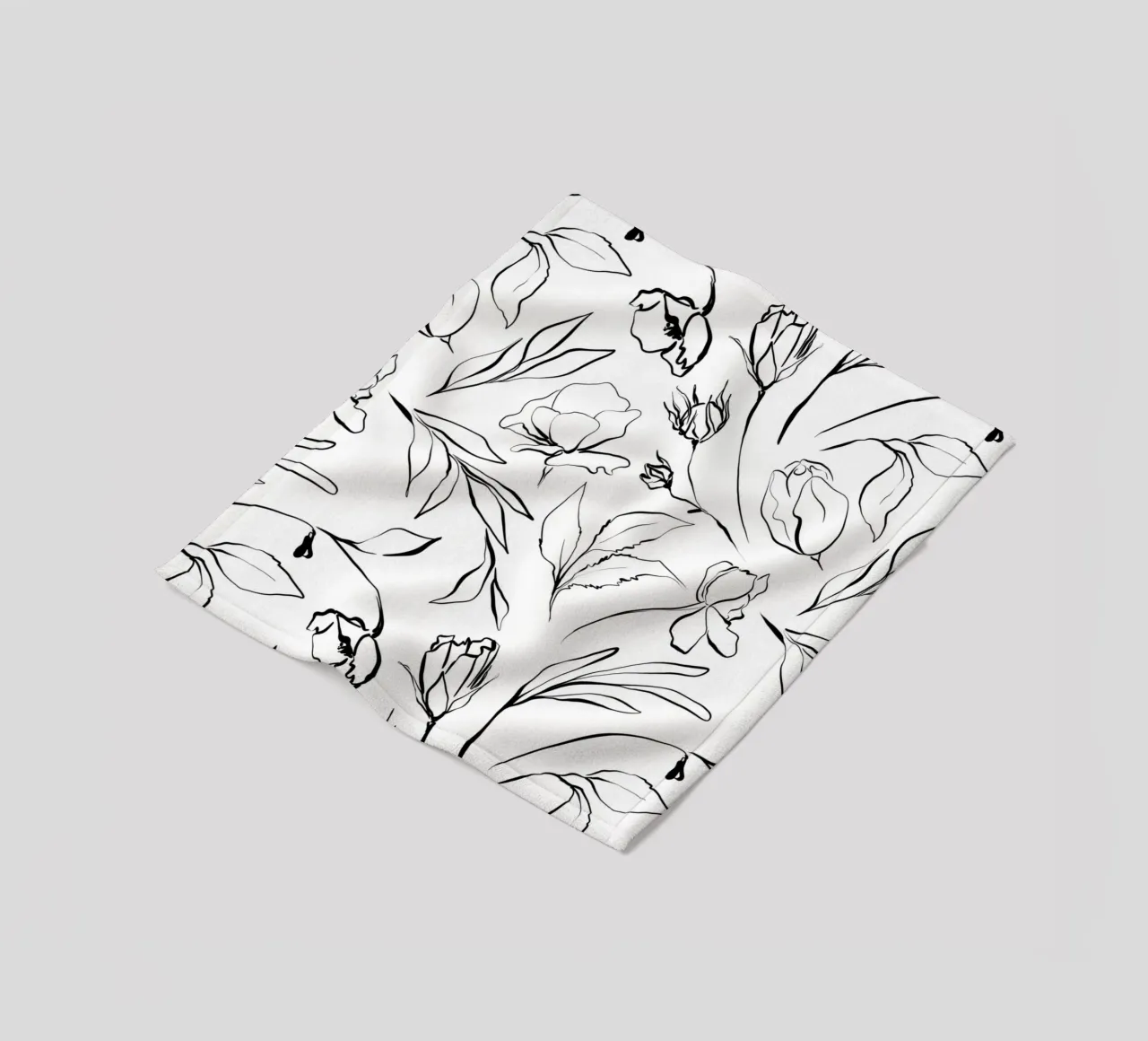 Simple Floral Pattern No 1 coperta in pile da treechild