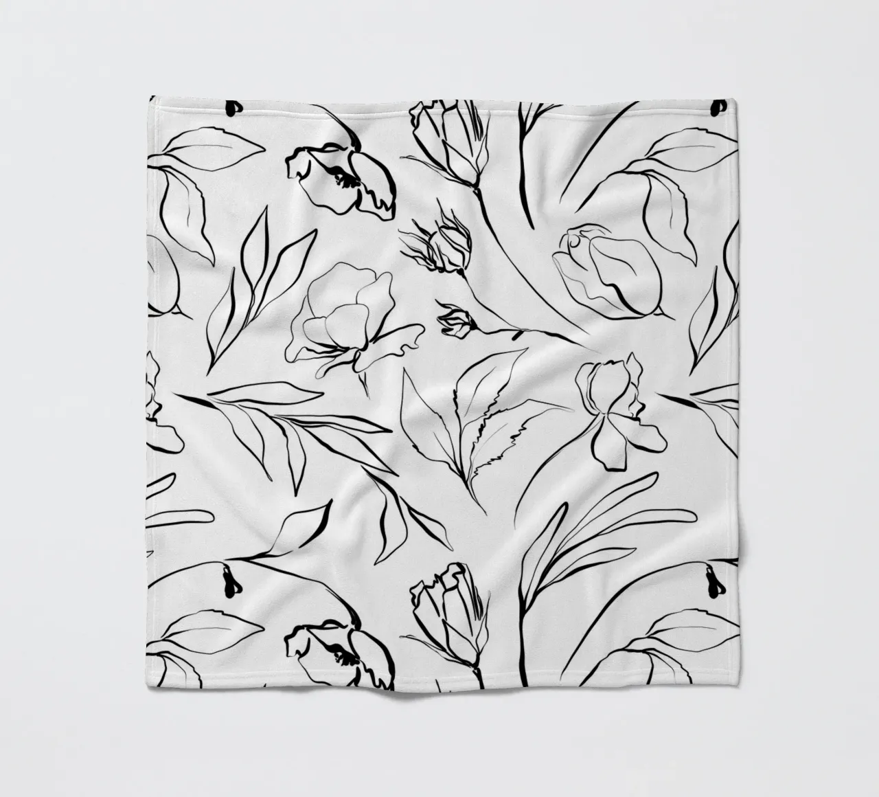 Simple Floral Pattern No 1 coperta in pile da treechild