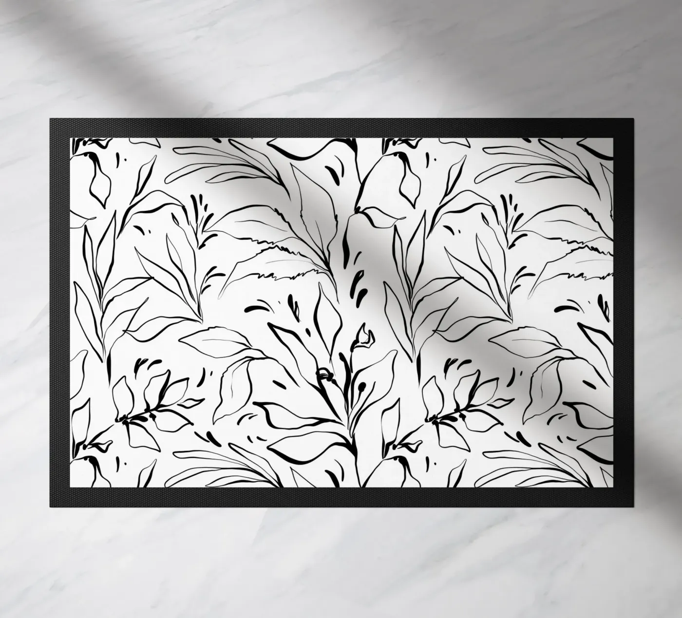 Simple Floral Pattern No 3 doormat by treechild