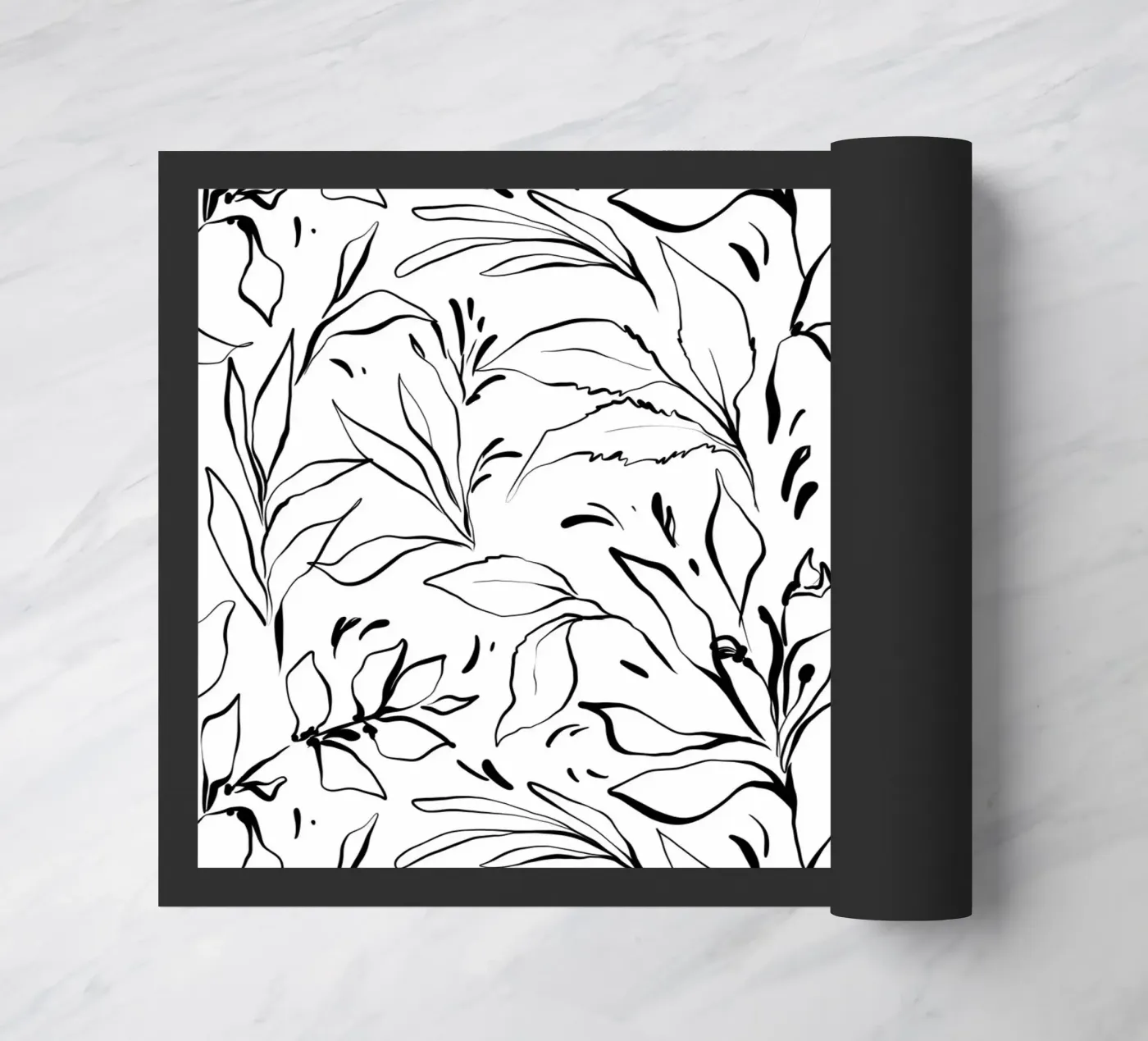Simple Floral Pattern No 3 doormat by treechild